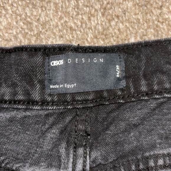 🐦‍⬛ {PRICE FIRM} ASOS DESIGN Cotton Blend Low Rise Cargo Jeans - Picture 9 of 10